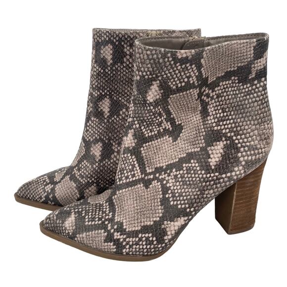 Carlos Santana Lydia Snakeskin Booties Size 7.5 - Picture 5 of 9